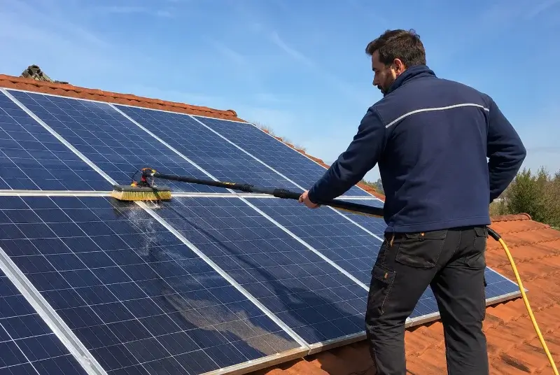 Nettoyage et entretien de panneaux solaires à Mesnard-la-Barotière
